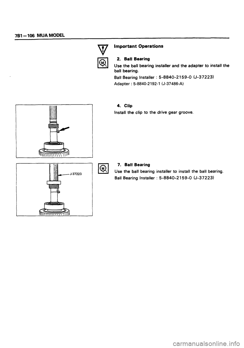 ISUZU DB SERIES 1993  Workshop Manual 