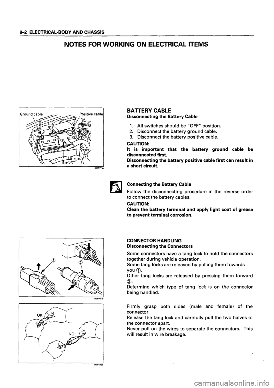 ISUZU DB SERIES 1993  Workshop Manual 