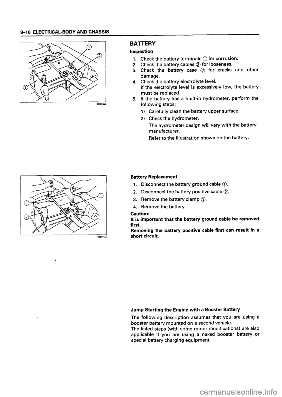 ISUZU DB SERIES 1993  Workshop Manual 