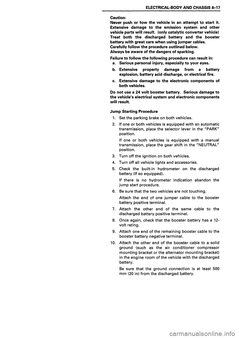 ISUZU DB SERIES 1993  Workshop Manual 