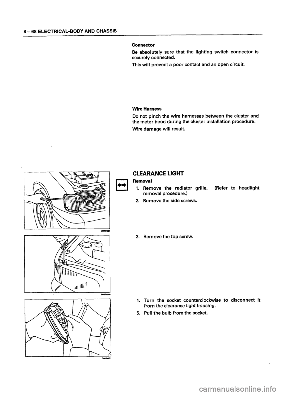 ISUZU DB SERIES 1993  Workshop Manual 