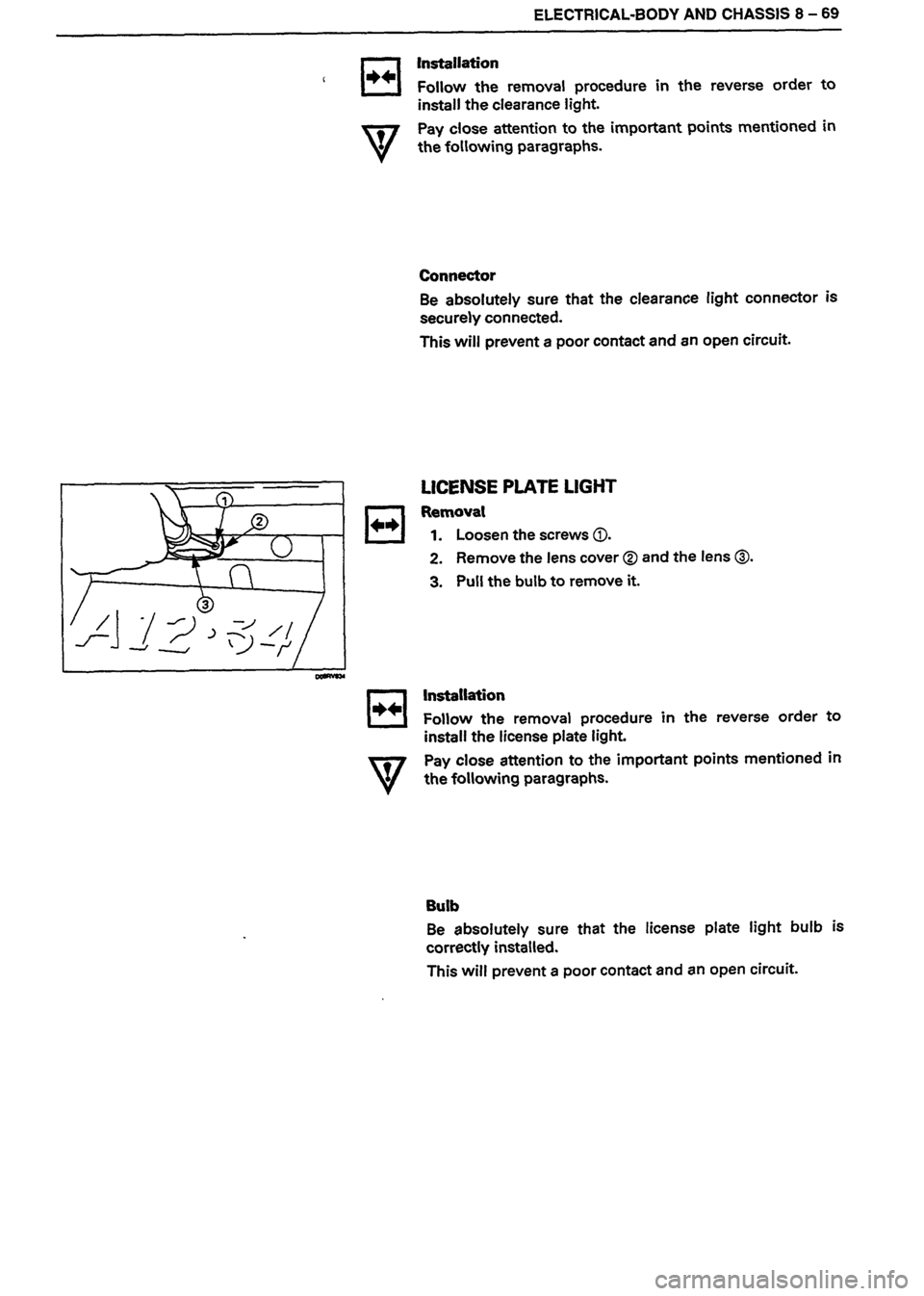 ISUZU DB SERIES 1993  Workshop Manual 