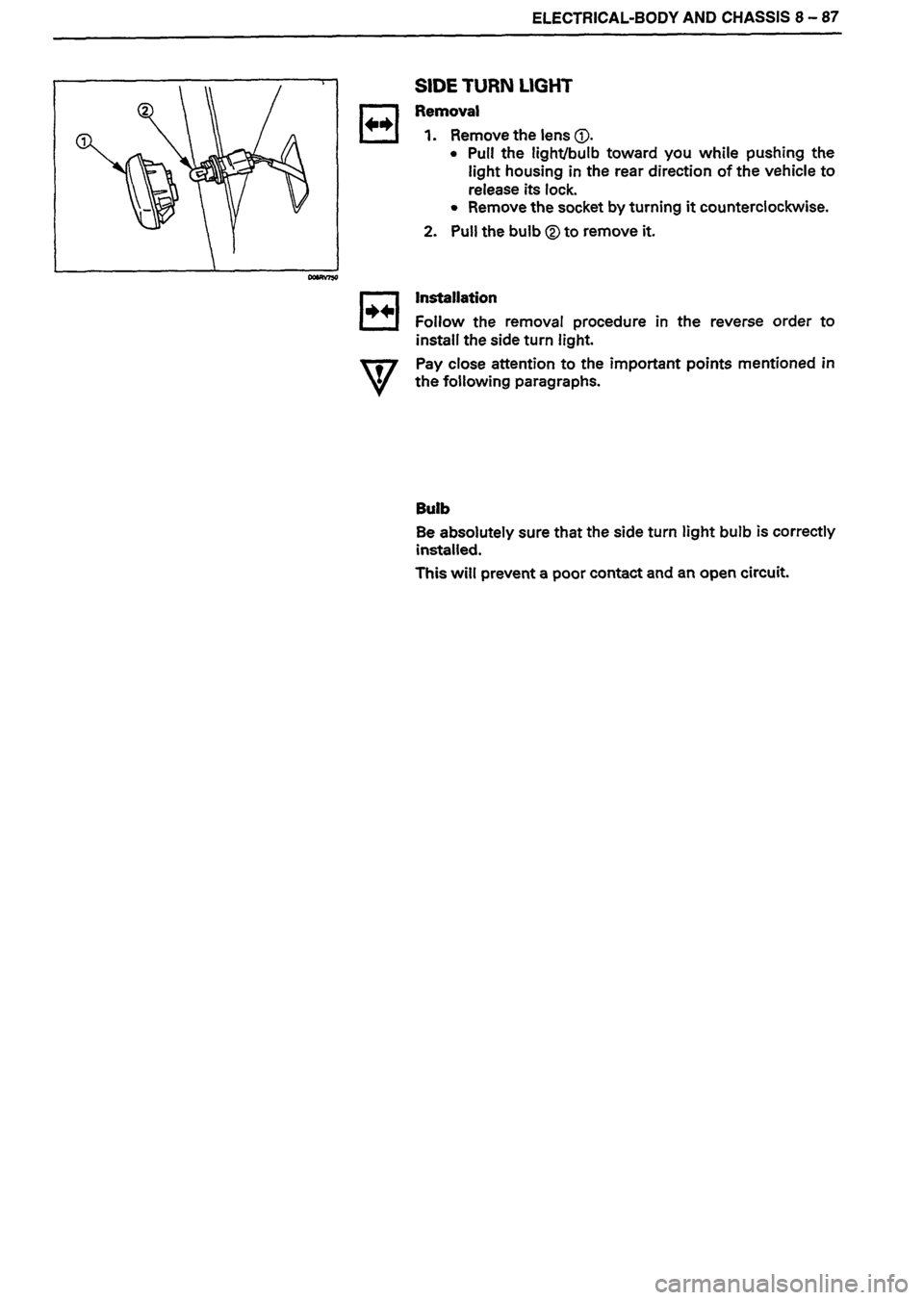 ISUZU DB SERIES 1993  Workshop Manual 