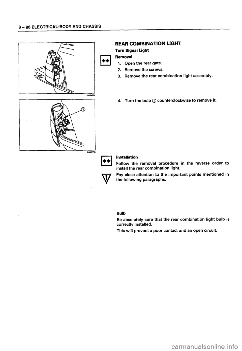 ISUZU DB SERIES 1993  Workshop Manual 
