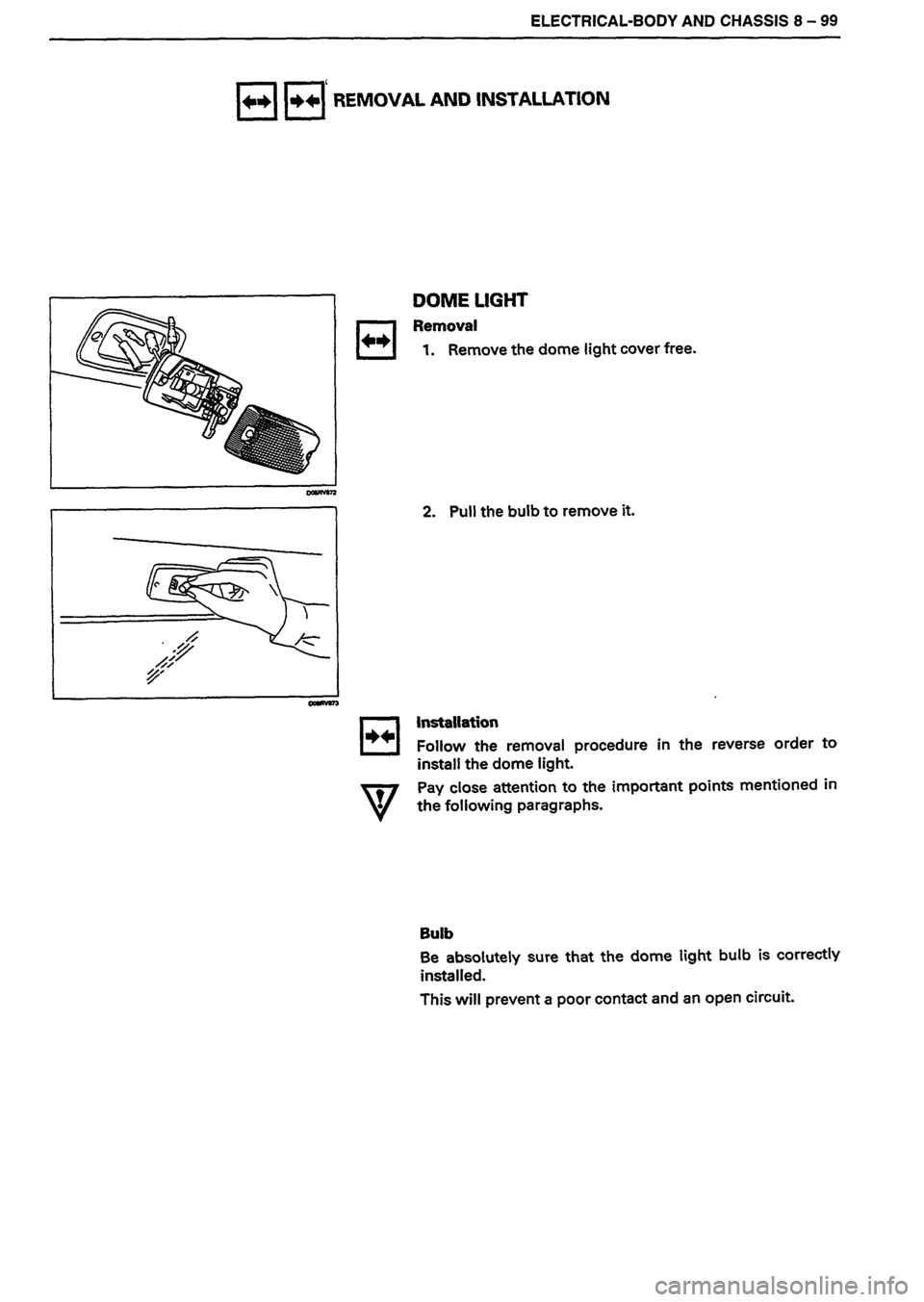 ISUZU DB SERIES 1993  Workshop Manual 