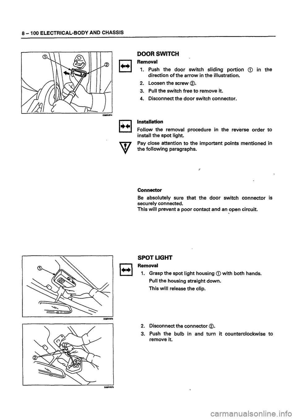 ISUZU DB SERIES 1993  Workshop Manual 