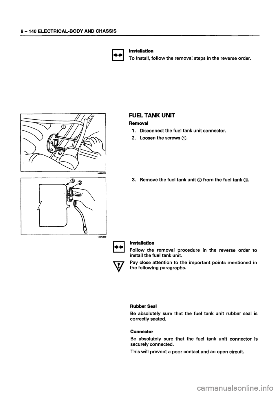 ISUZU DB SERIES 1993  Workshop Manual 