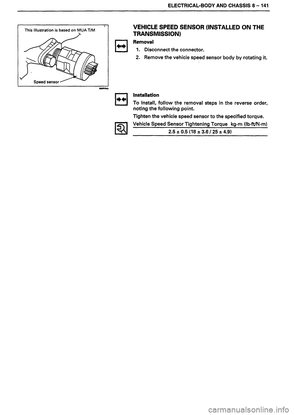 ISUZU DB SERIES 1993  Workshop Manual 
