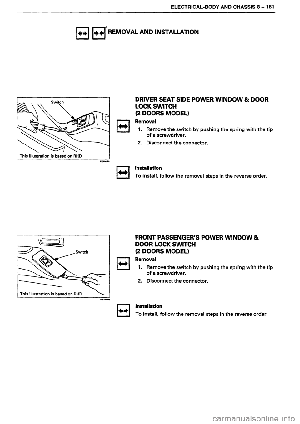 ISUZU DB SERIES 1993  Workshop Manual 
