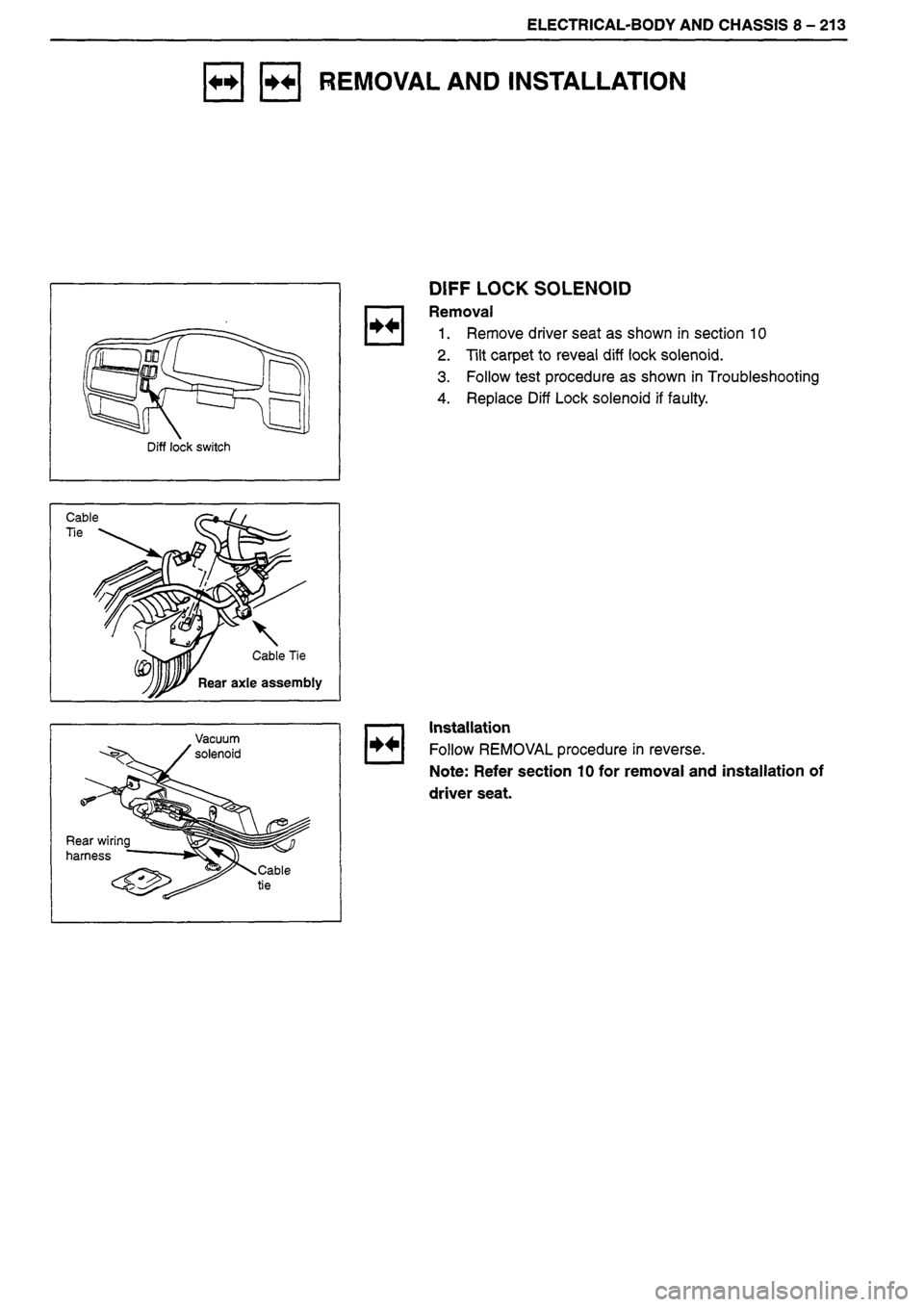 ISUZU DB SERIES 1993  Workshop Manual 