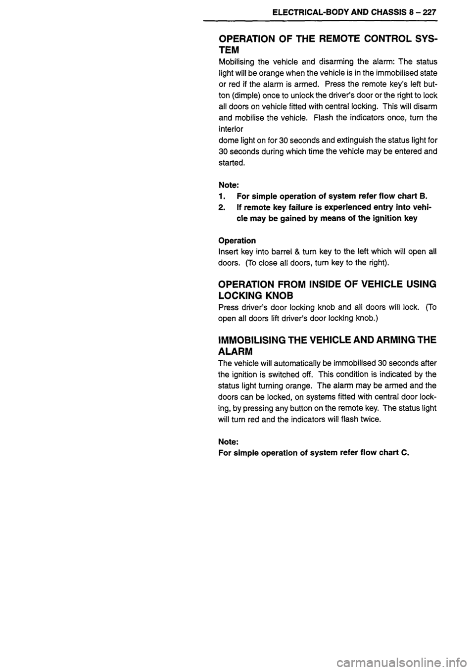ISUZU DB SERIES 1993  Workshop Manual 