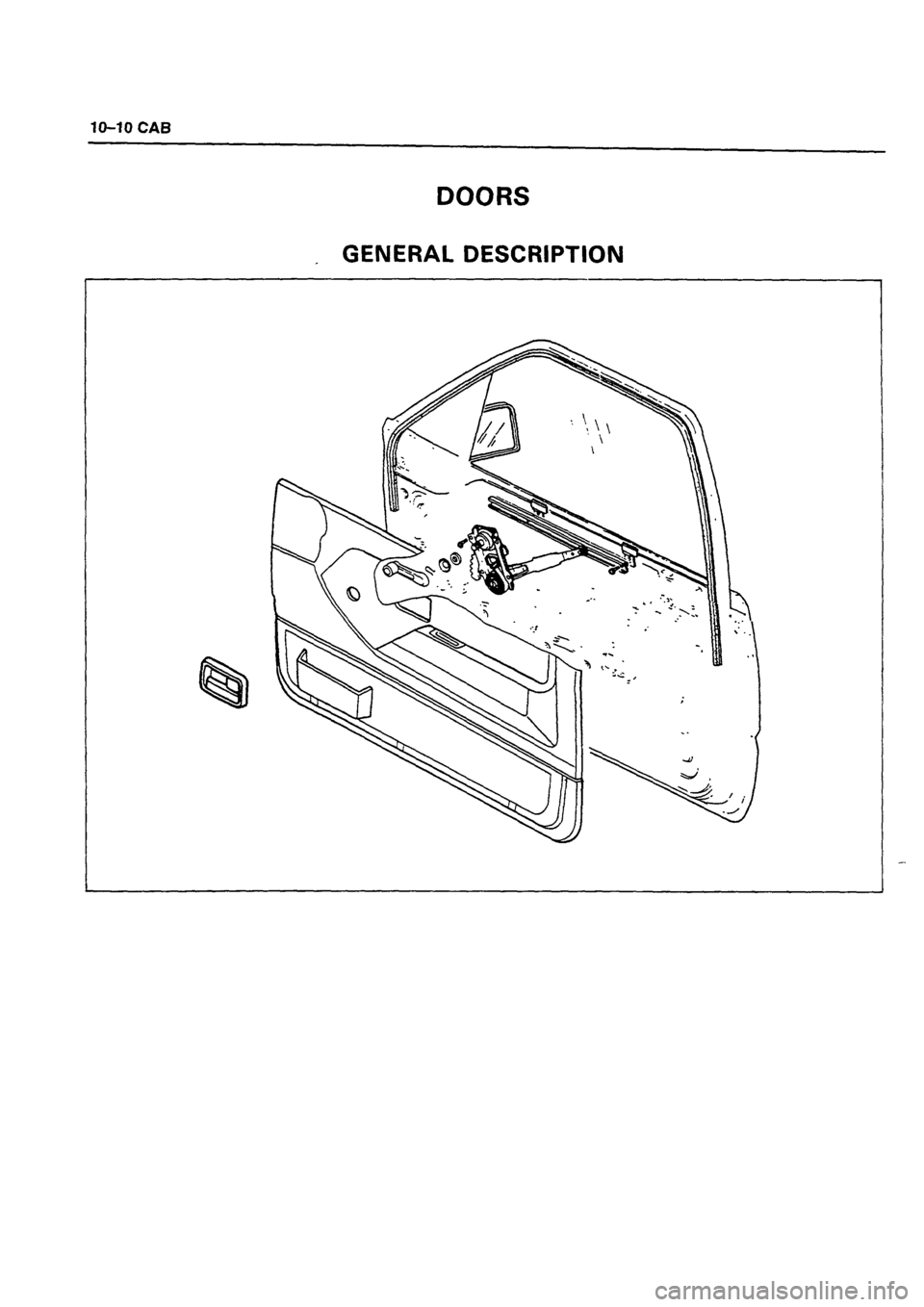 ISUZU DB SERIES 1993  Workshop Manual 