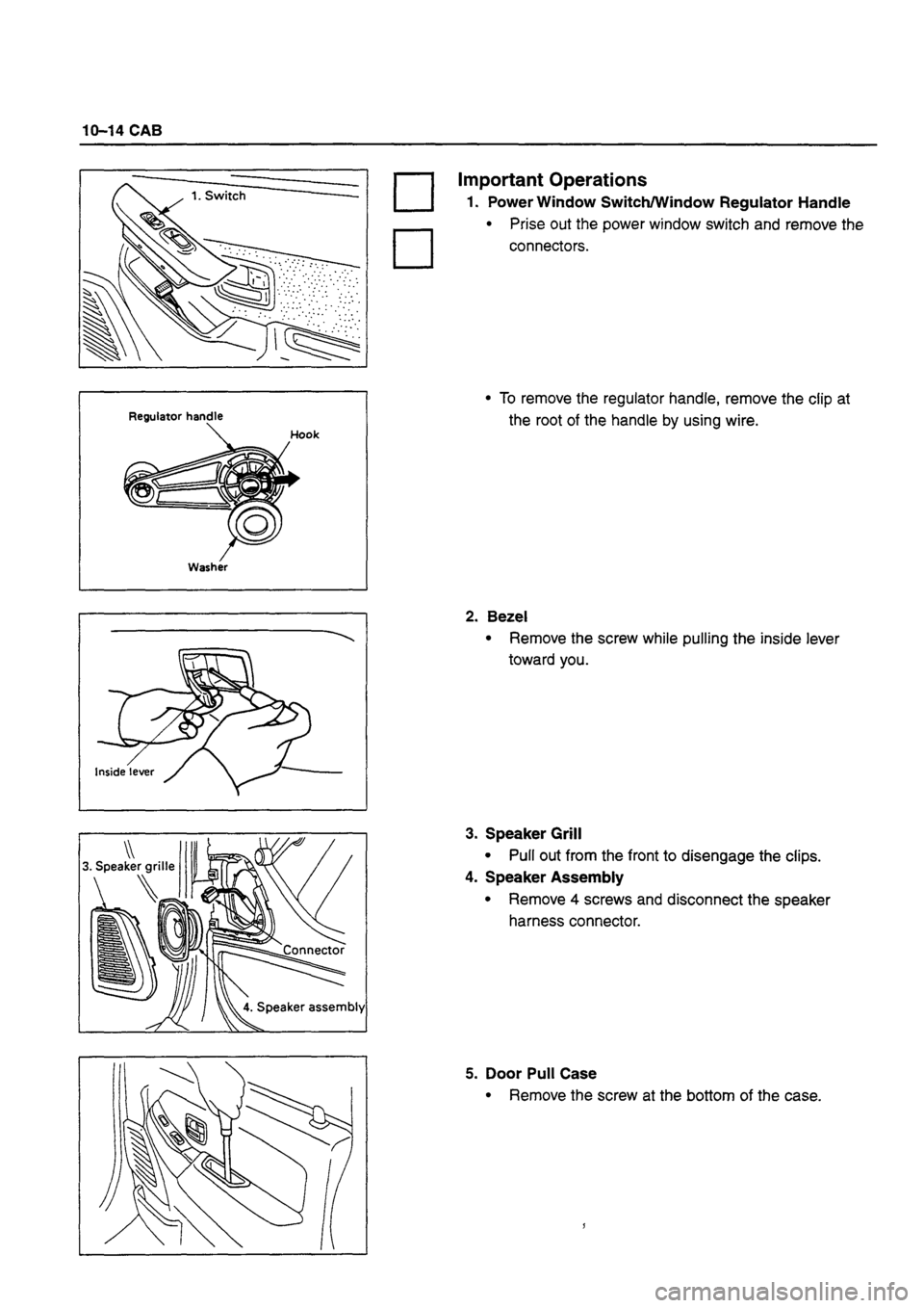 ISUZU DB SERIES 1993  Workshop Manual 