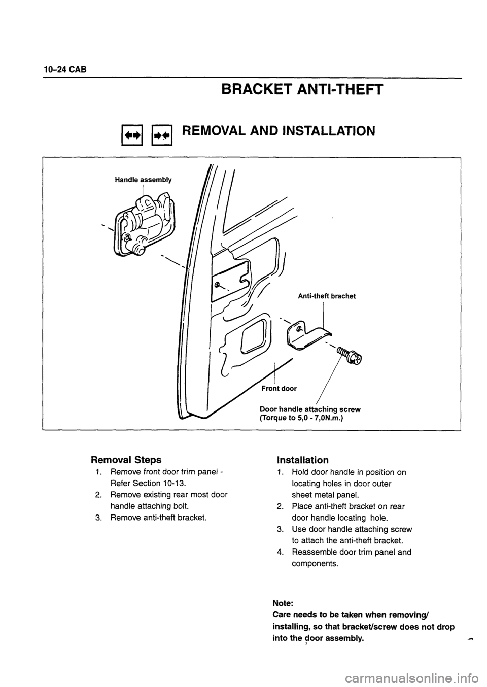ISUZU DB SERIES 1993  Workshop Manual 