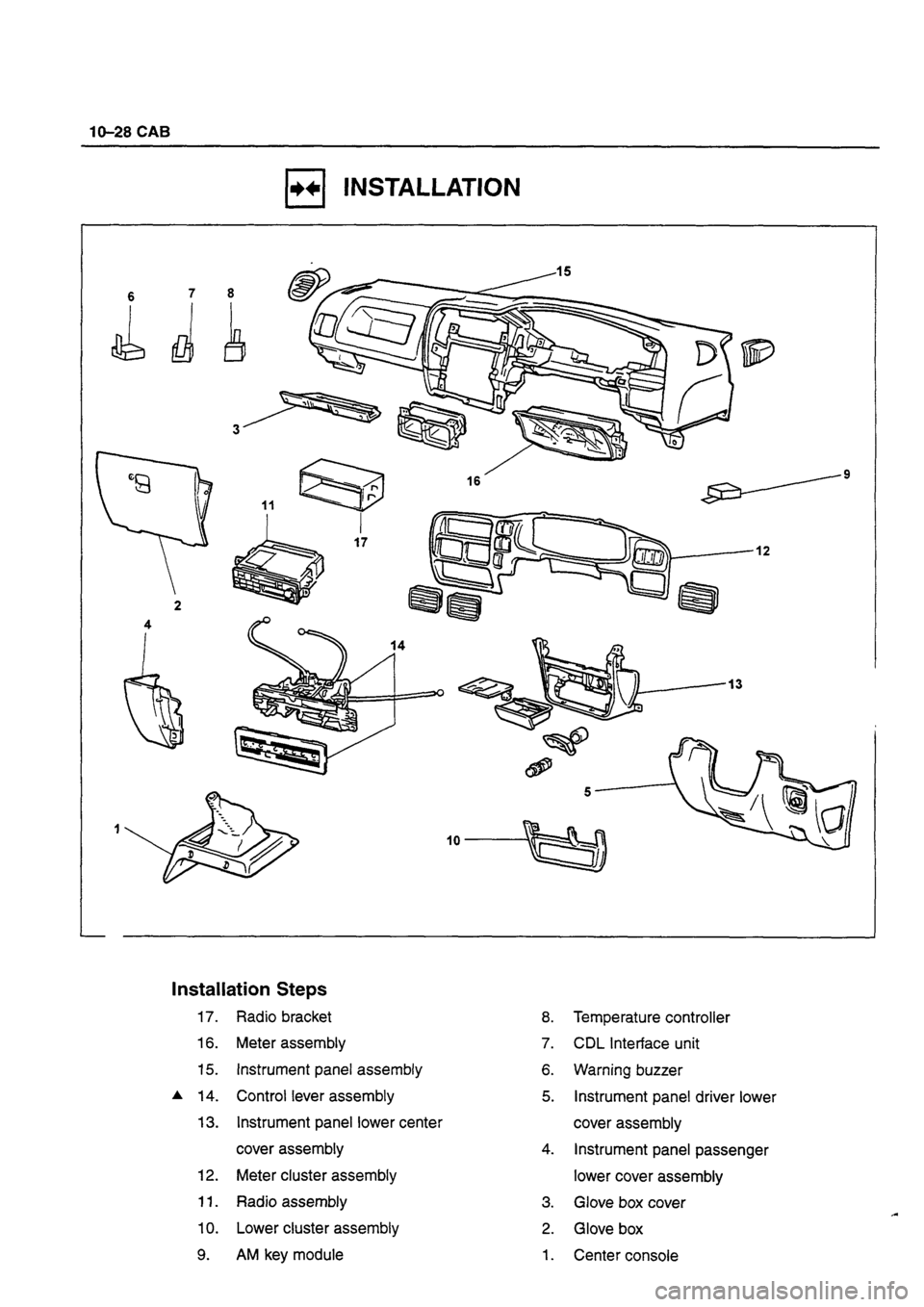 ISUZU DB SERIES 1993  Workshop Manual 