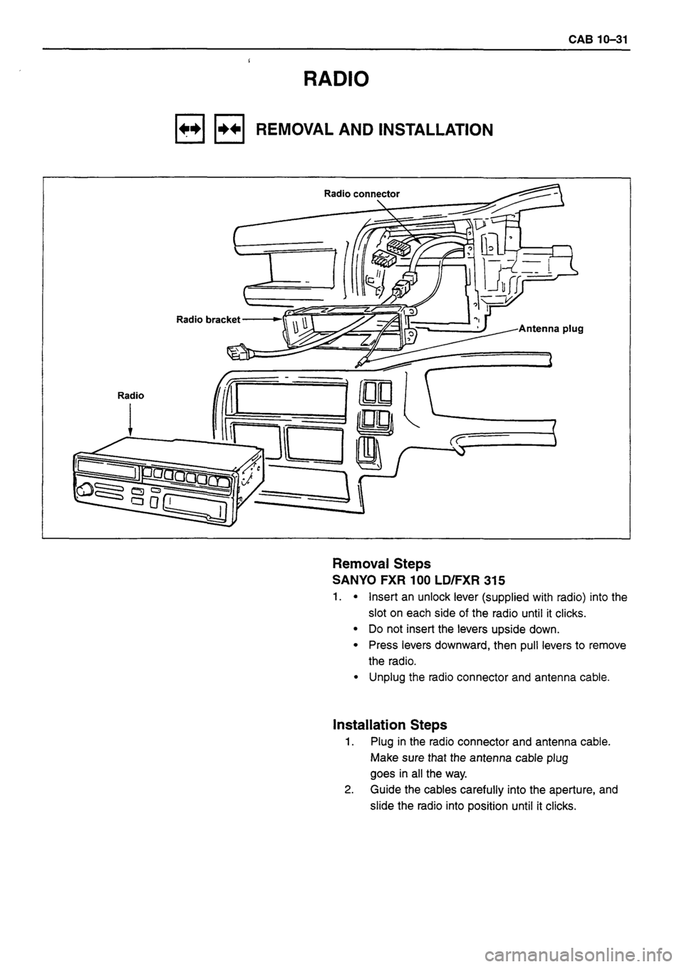 ISUZU DB SERIES 1993  Workshop Manual 