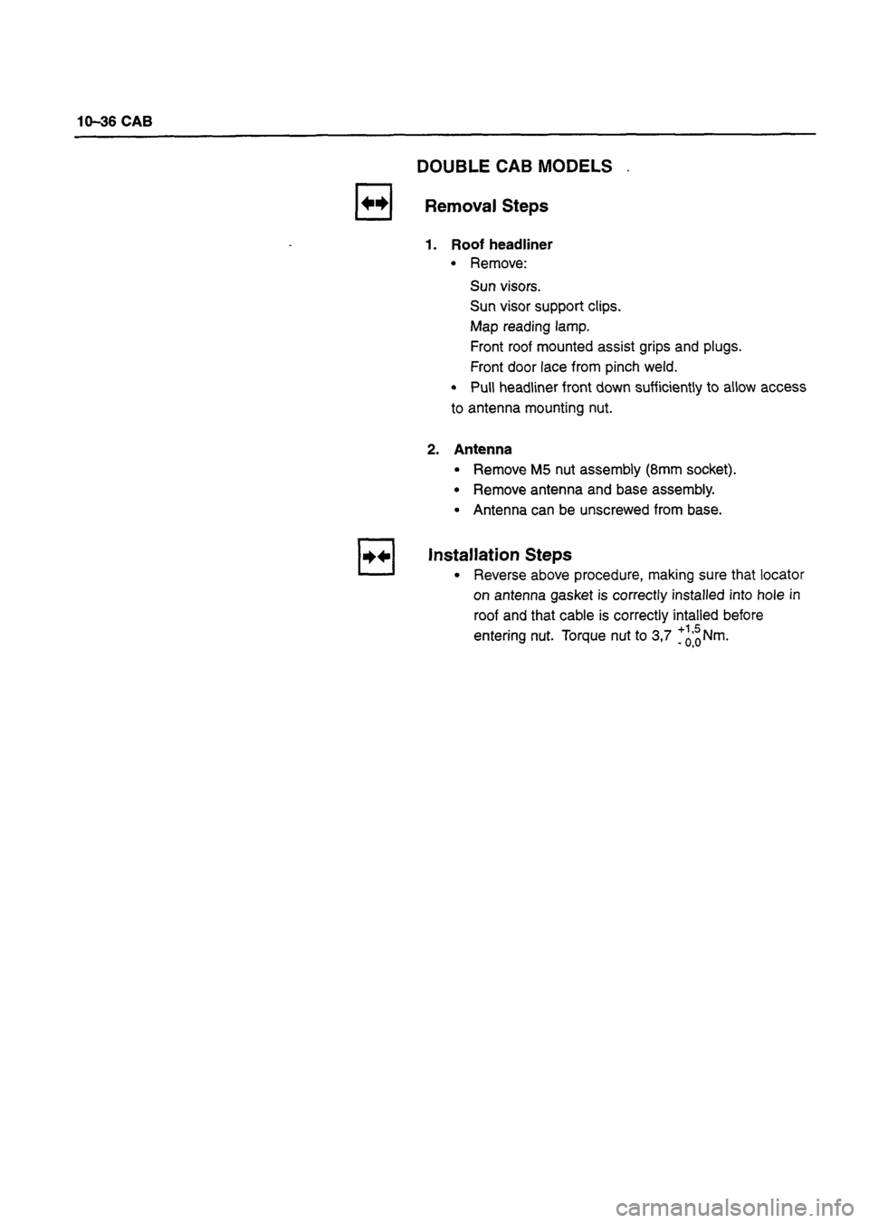 ISUZU DB SERIES 1993  Workshop Manual 