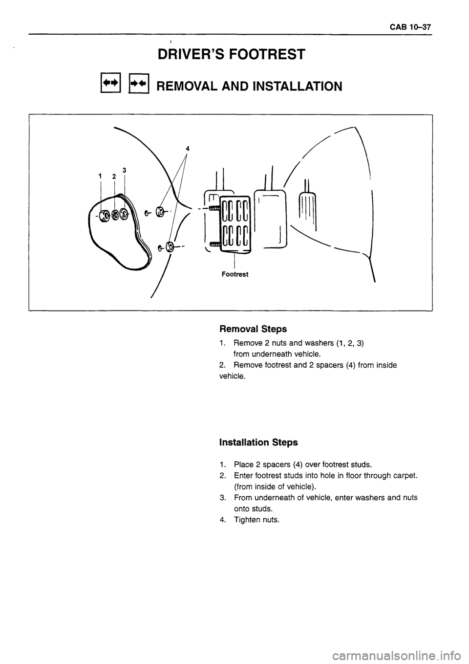 ISUZU DB SERIES 1993  Workshop Manual 