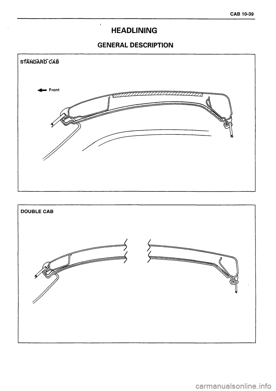 ISUZU DB SERIES 1993  Workshop Manual 