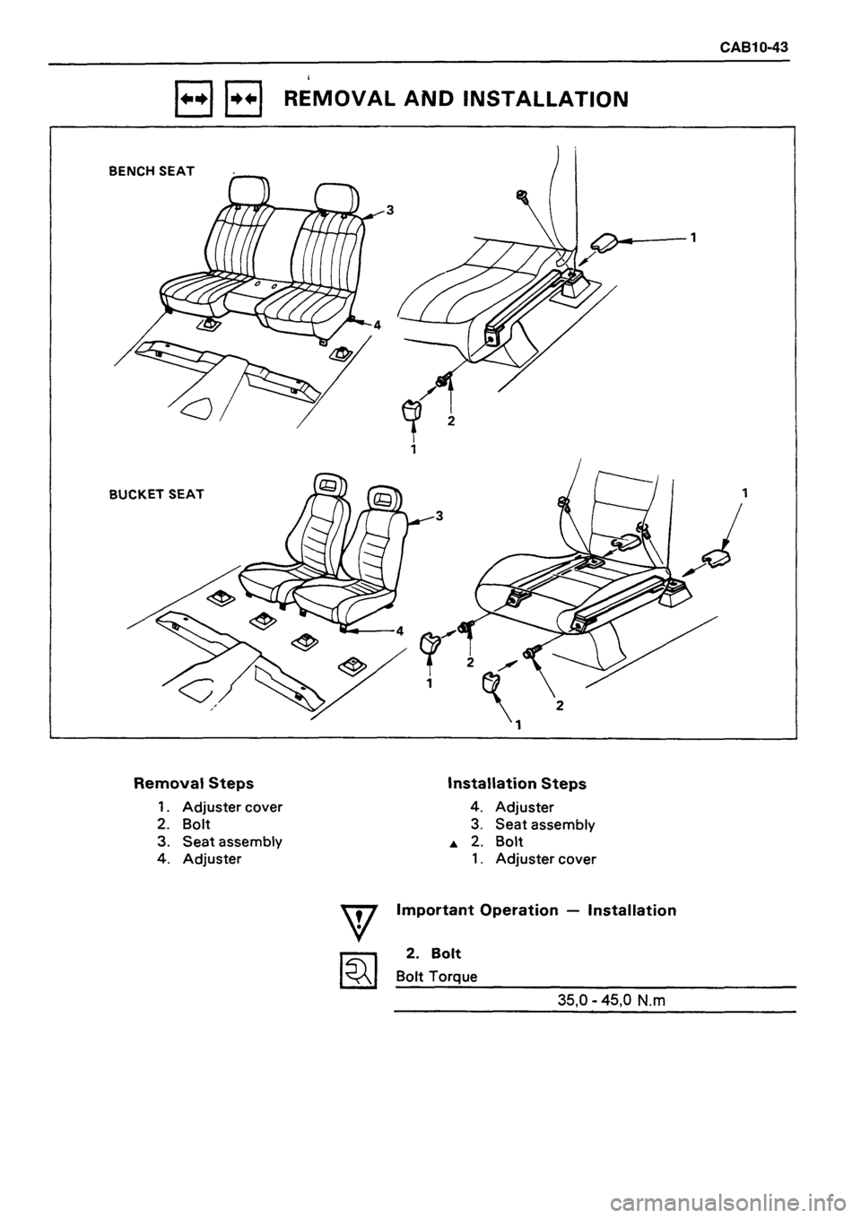 ISUZU DB SERIES 1993  Workshop Manual 