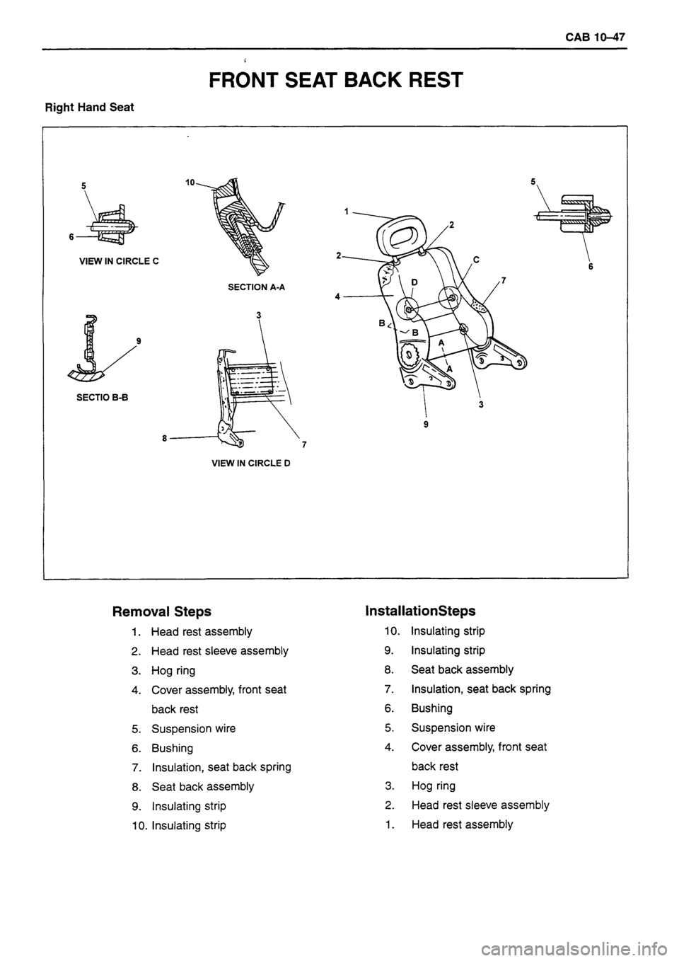 ISUZU DB SERIES 1993  Workshop Manual 