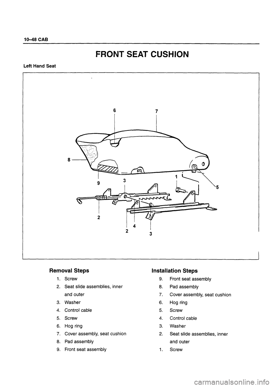 ISUZU DB SERIES 1993  Workshop Manual 