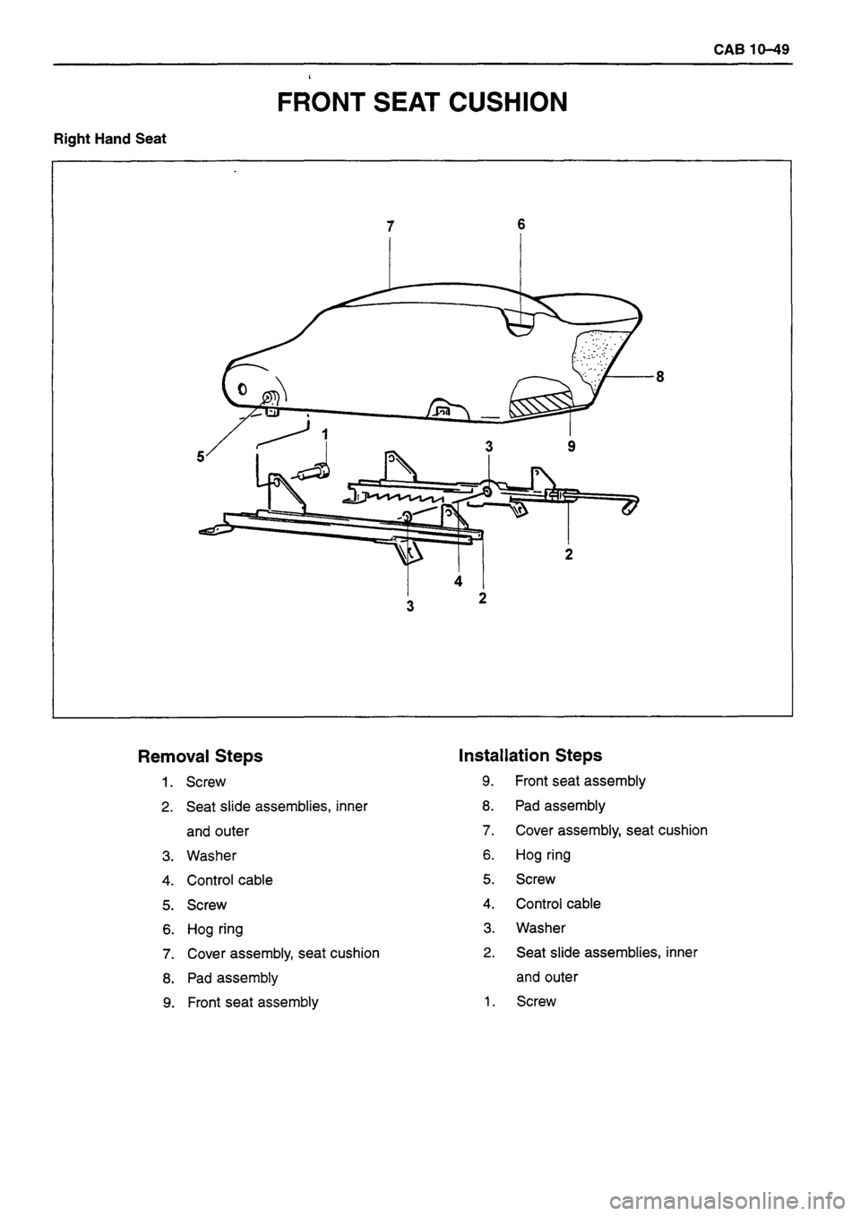 ISUZU DB SERIES 1993  Workshop Manual 