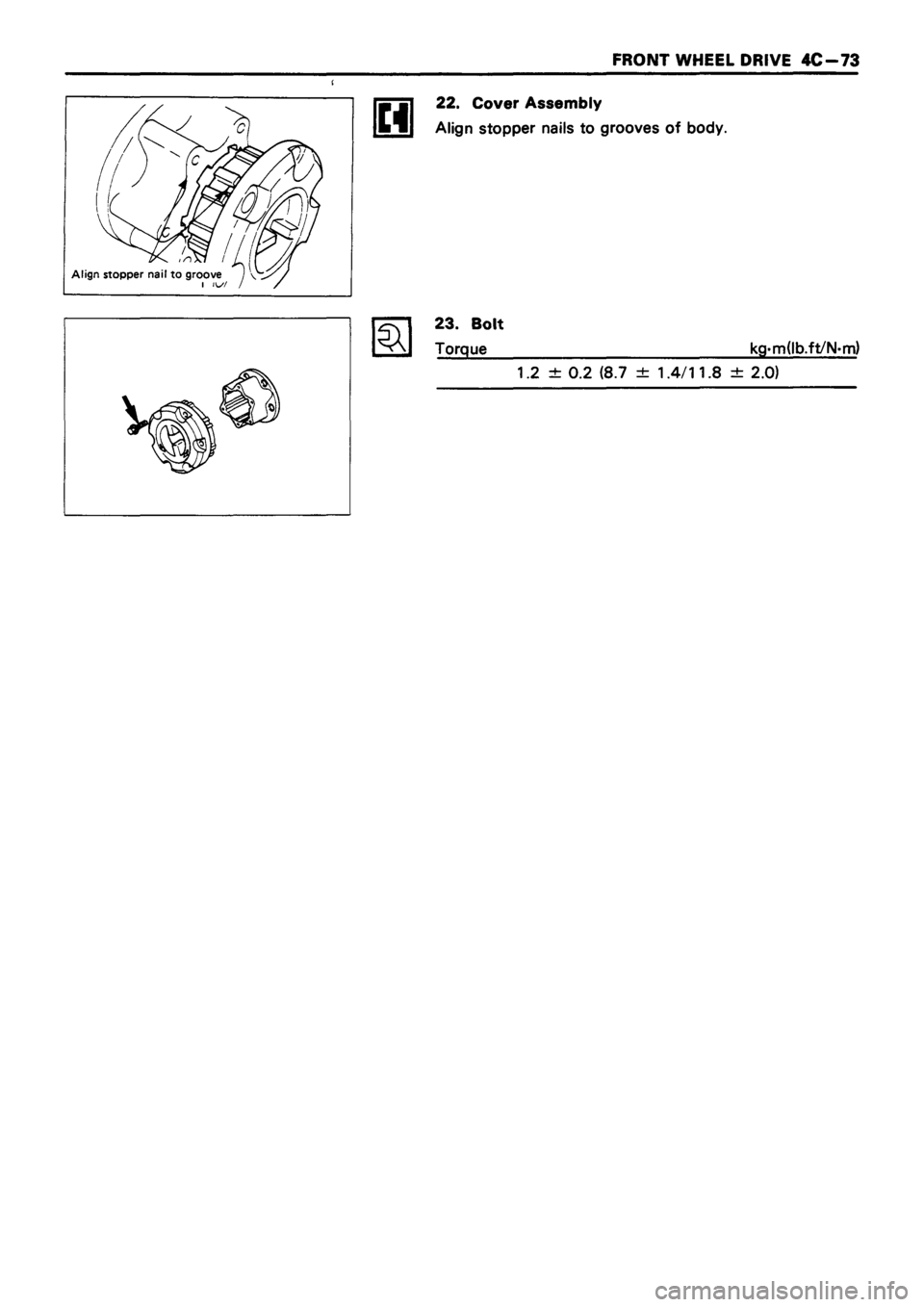 ISUZU DB SERIES 1993  Workshop Manual 