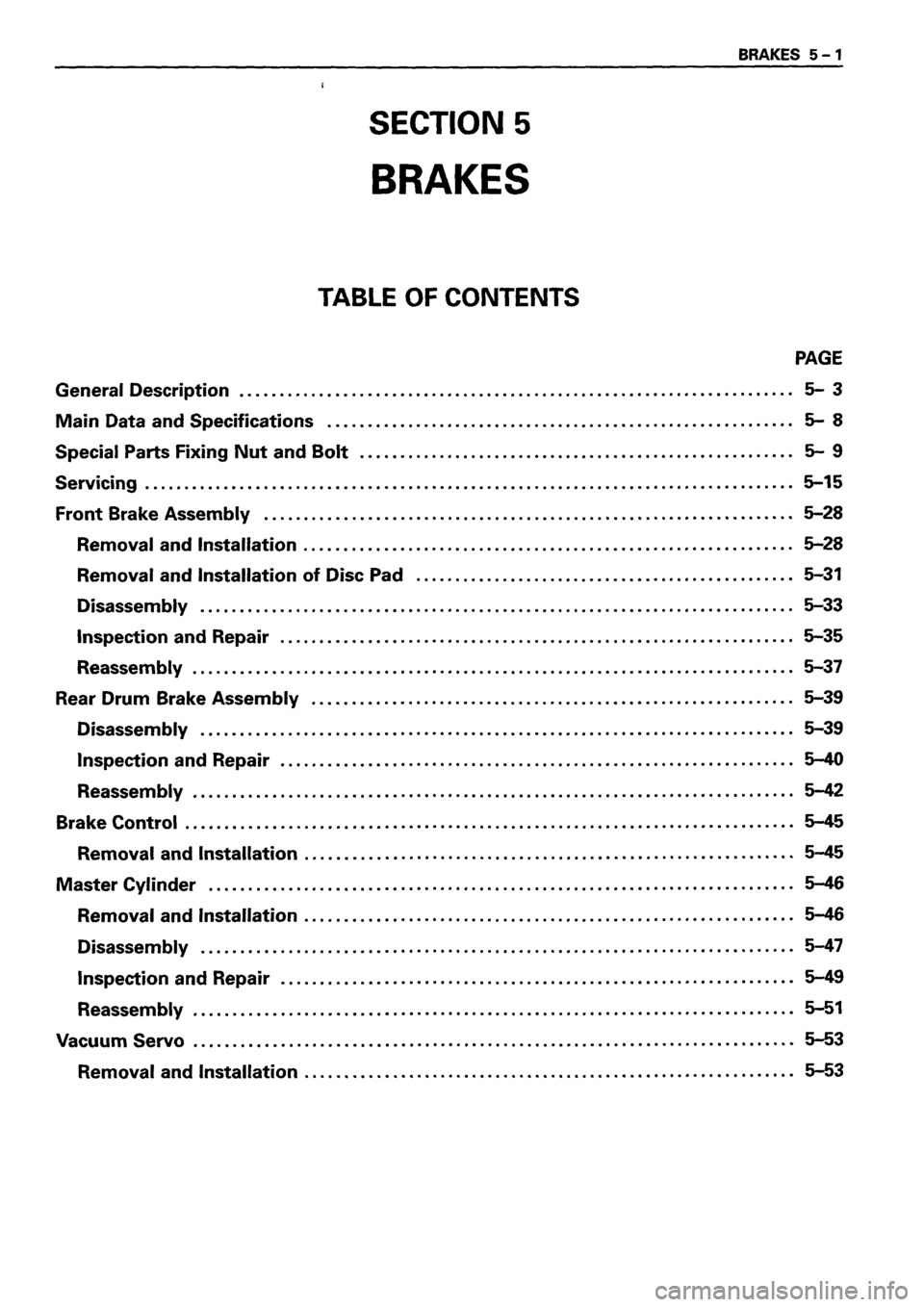 ISUZU DB SERIES 1993  Workshop Manual 