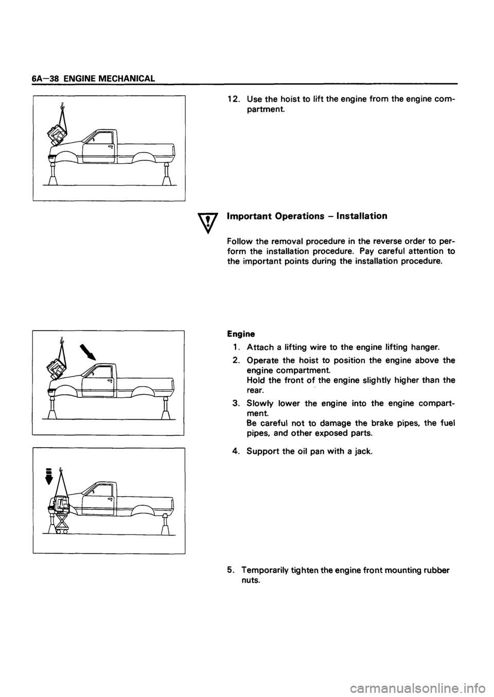 ISUZU DB SERIES 1993  Workshop Manual 