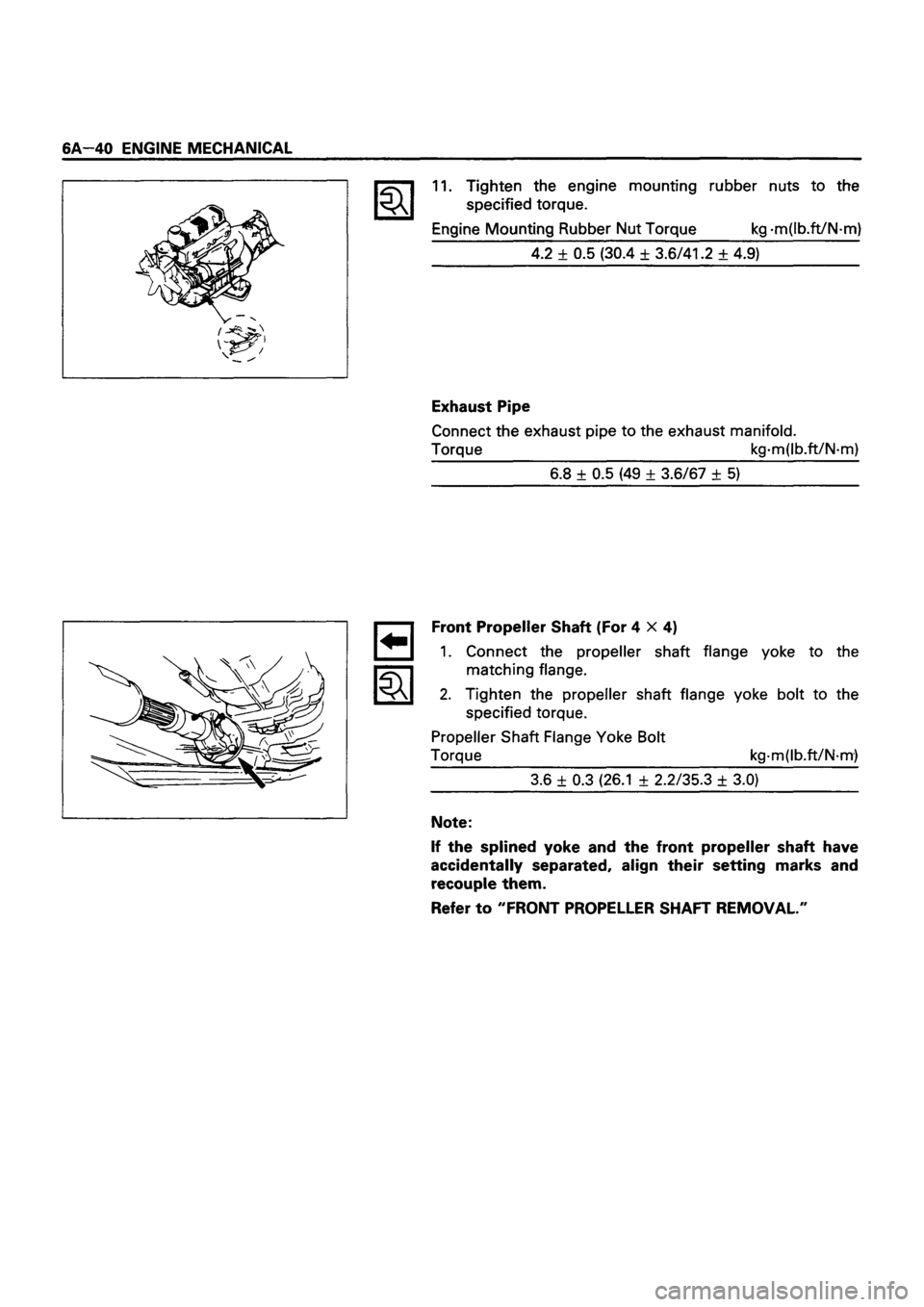 ISUZU DB SERIES 1993  Workshop Manual 