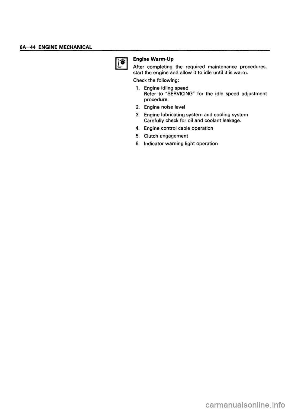 ISUZU DB SERIES 1993  Workshop Manual 