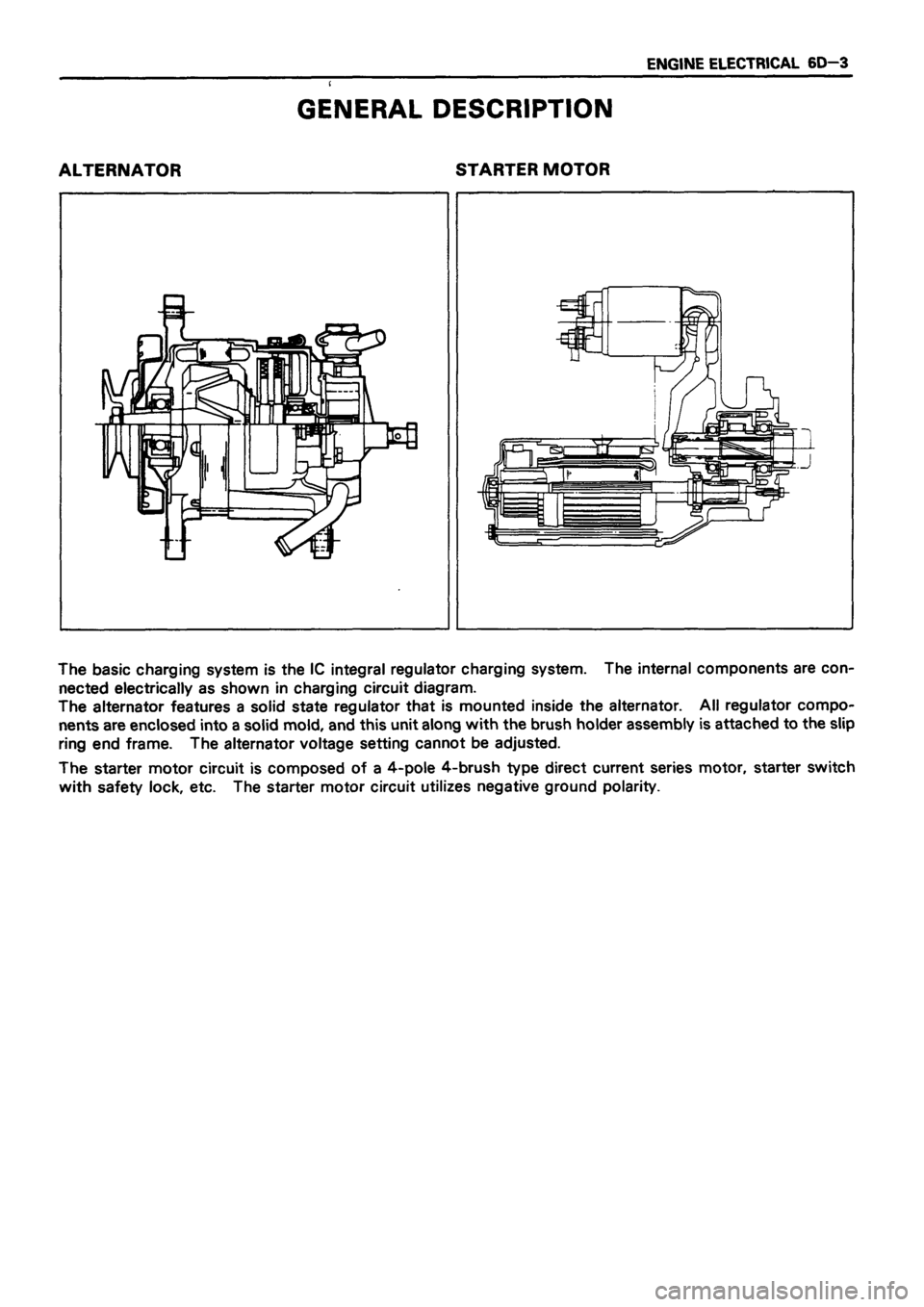 ISUZU DB SERIES 1993  Workshop Manual 