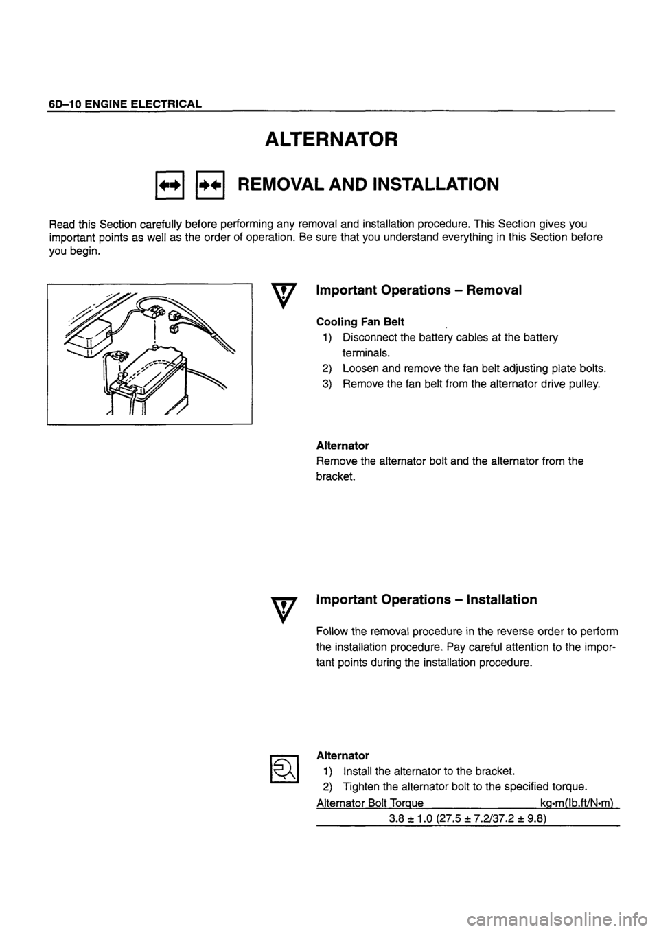 ISUZU DB SERIES 1993  Workshop Manual 