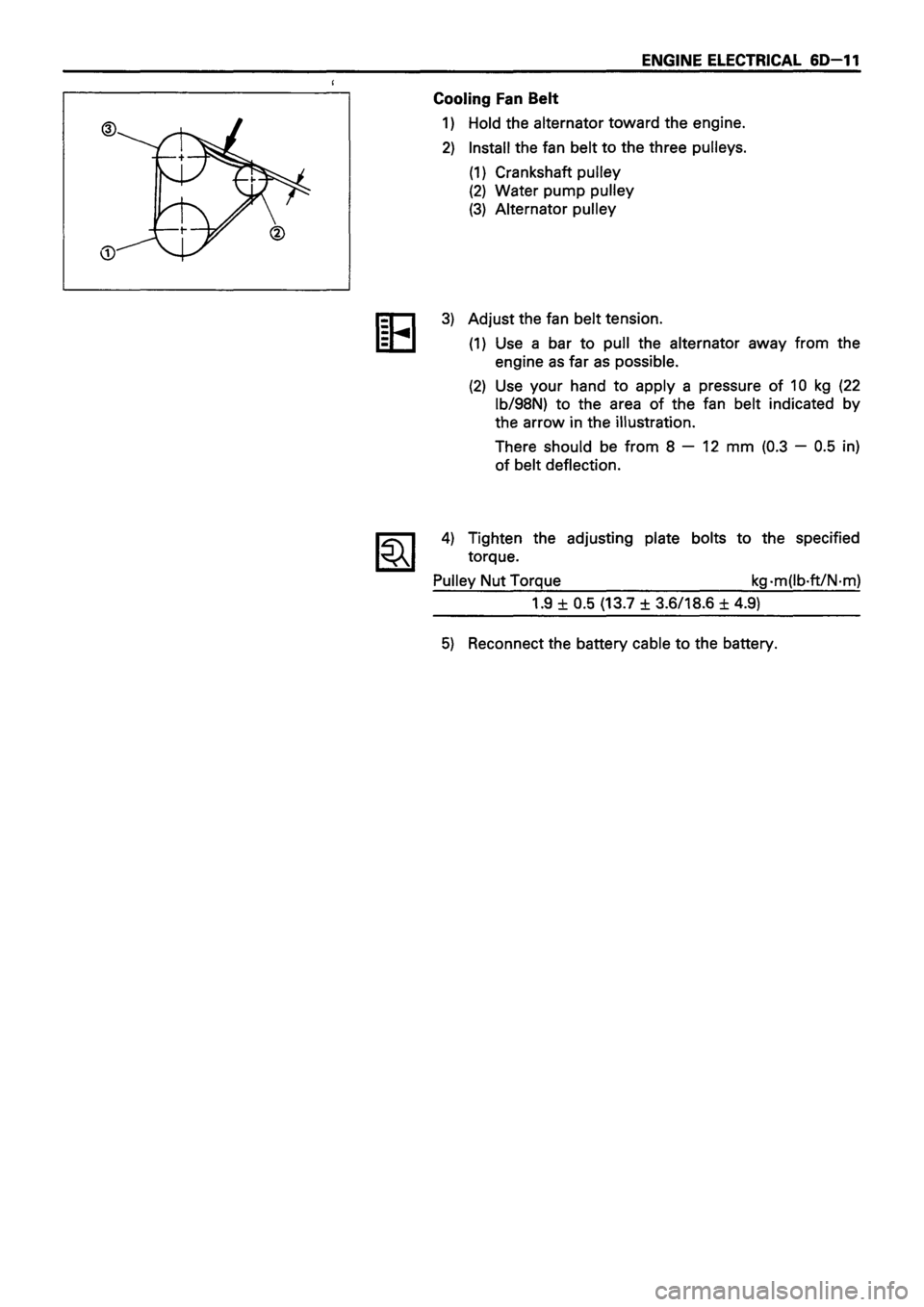 ISUZU DB SERIES 1993  Workshop Manual 