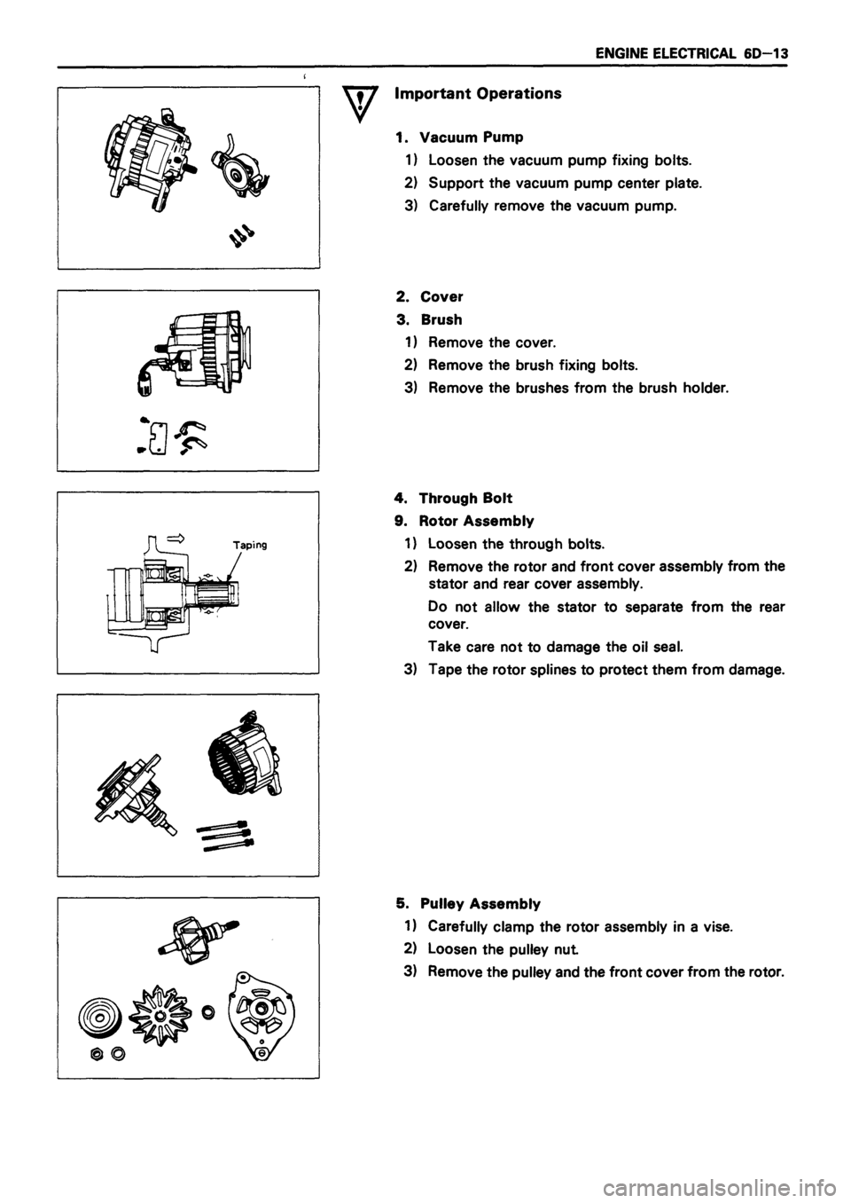 ISUZU DB SERIES 1993  Workshop Manual 