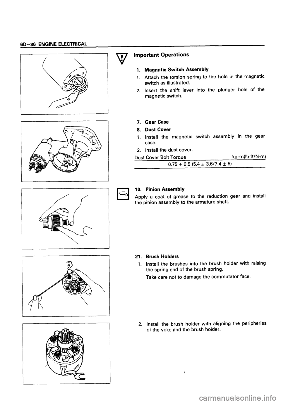 ISUZU DB SERIES 1993  Workshop Manual 