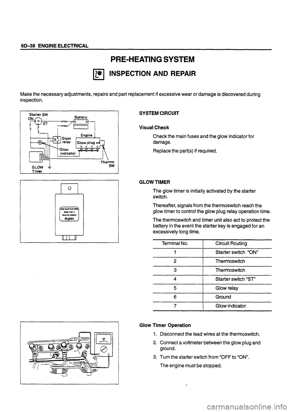 ISUZU DB SERIES 1993  Workshop Manual 