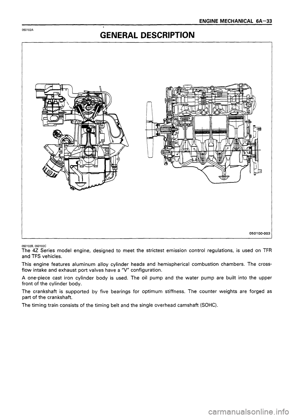 ISUZU DB SERIES 1993  Workshop Manual 