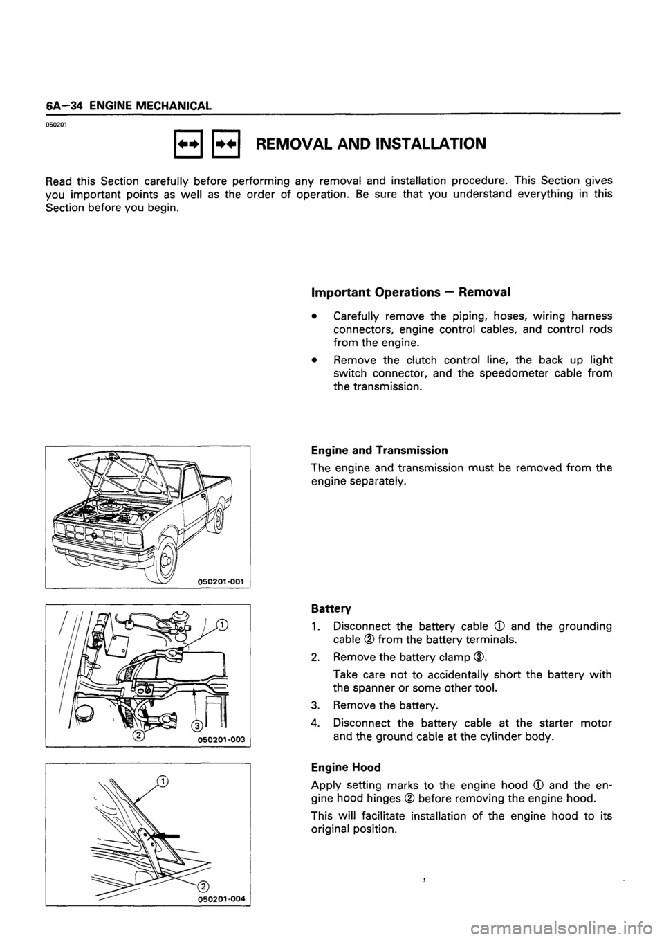 ISUZU DB SERIES 1993  Workshop Manual 