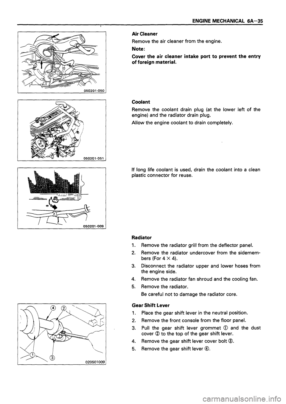 ISUZU DB SERIES 1993  Workshop Manual 