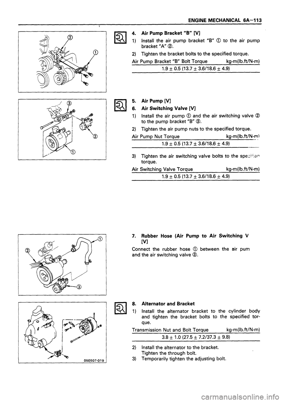 ISUZU DB SERIES 1993  Workshop Manual 