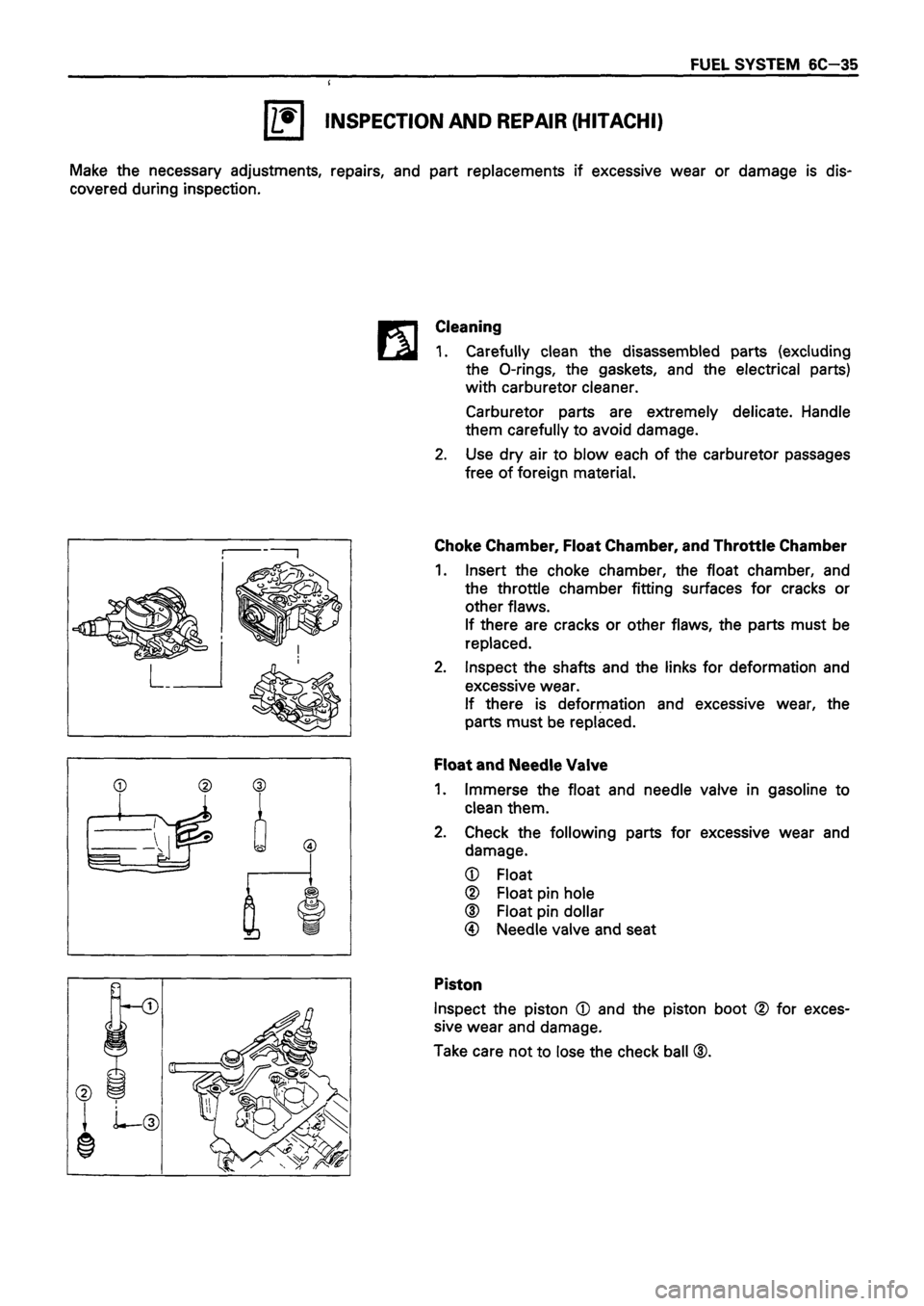ISUZU TF SERIES 1993  Workshop Manual 
