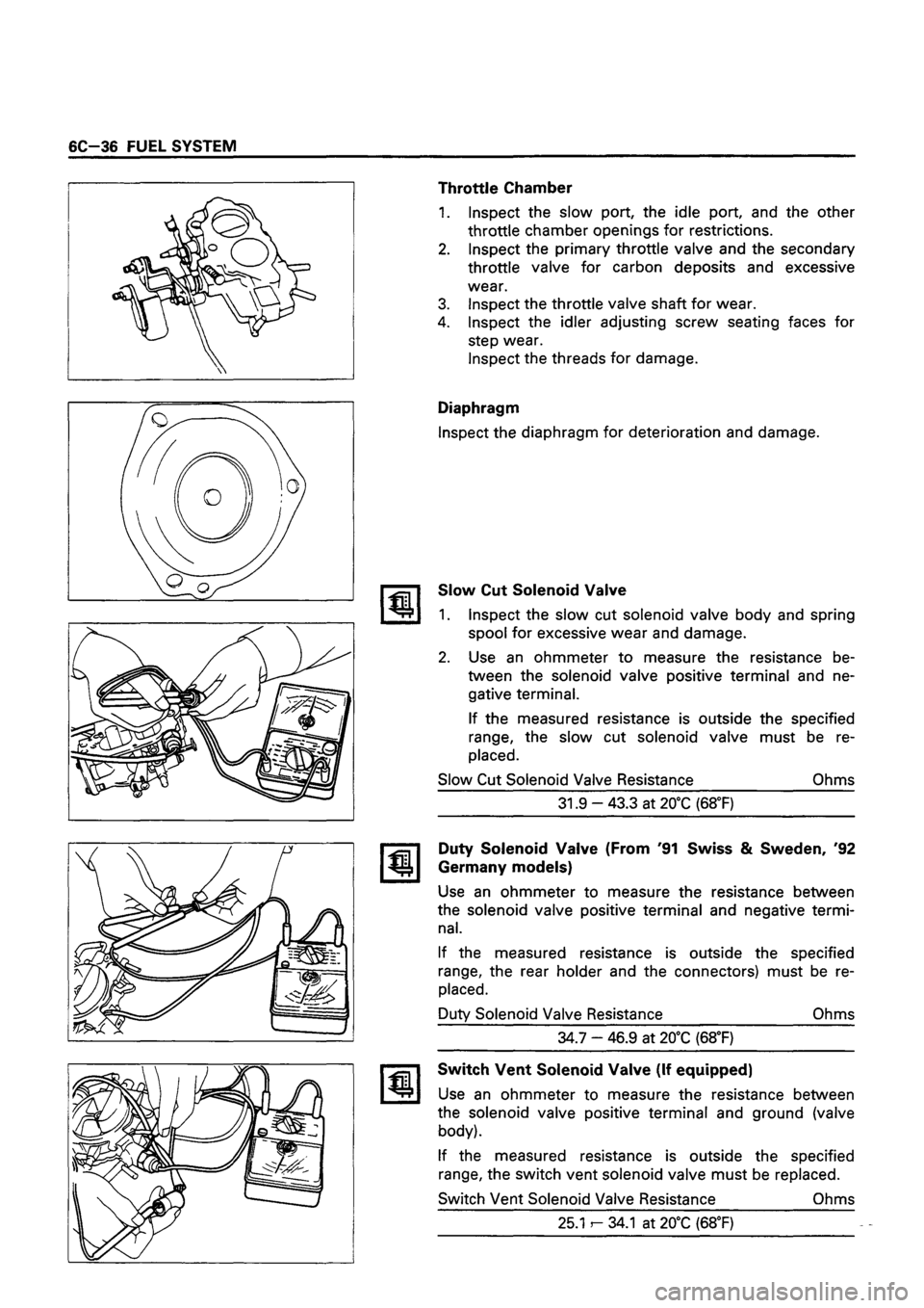 ISUZU TF SERIES 1993  Workshop Manual 