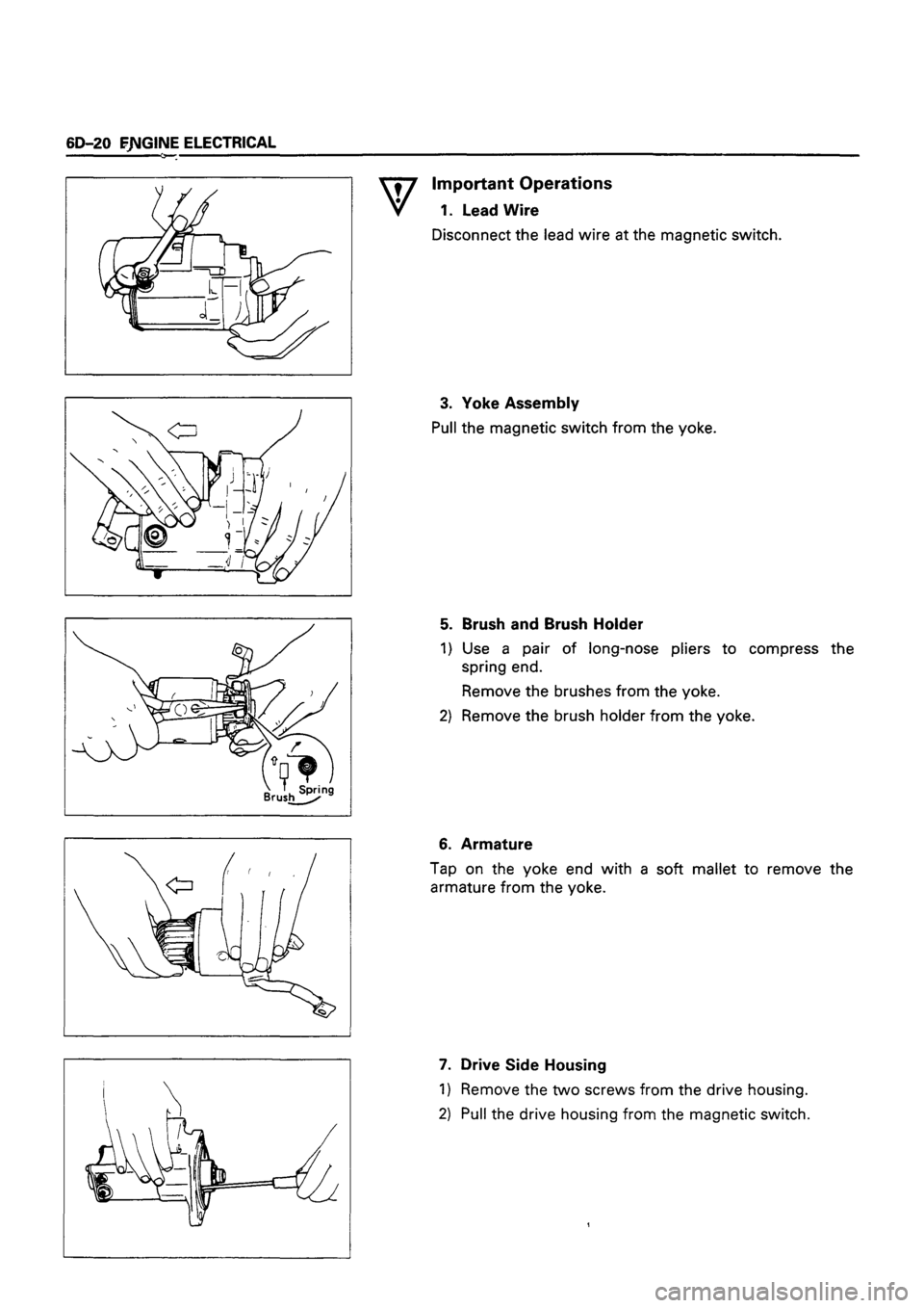 ISUZU TF SERIES 1993  Workshop Manual 