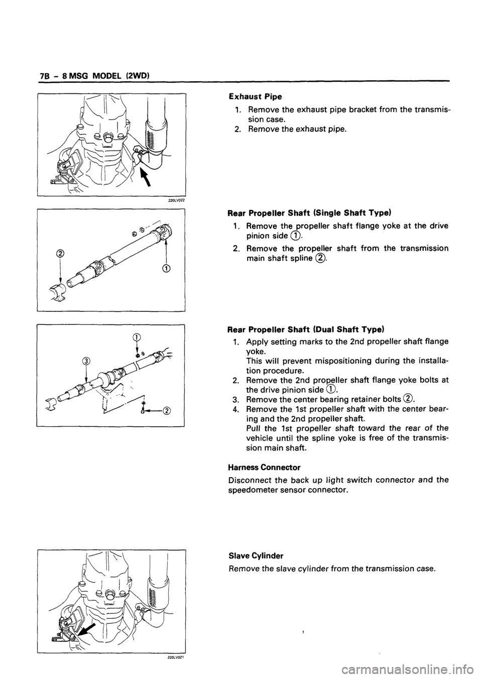 ISUZU TF SERIES 1993  Workshop Manual 