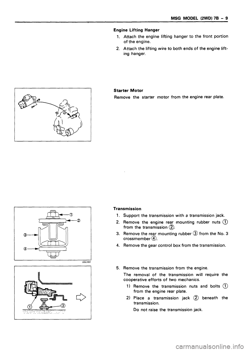 ISUZU TF SERIES 1993  Workshop Manual 