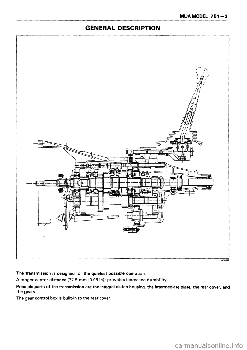 ISUZU TF SERIES 1993  Workshop Manual 