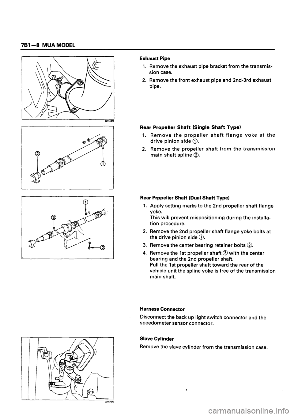ISUZU TF SERIES 1993  Workshop Manual 
