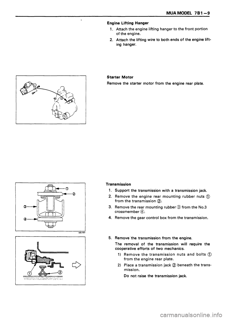 ISUZU TF SERIES 1993  Workshop Manual 